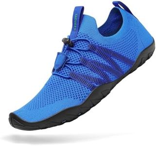Mishansha Water Shoes for Women Men Barefoot Beach Shoe Quick Dry Aqua Swim Socks for Surfing Yoga Size 8.5 Women/ 7 Men Sea Blue