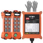 Industrial Wireless Crane Remote Control 110V 220V 380V for Overhead Bridge Travelling Crane 8 Channel Truck Crane Radio H108 110-460V AC/DC