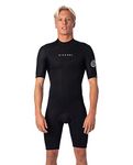 RIP CURL Dawn Patrol 2mm Back Zip Springsuit Wetsuit, Black, XL