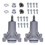 Ketofa 532187292 187292 532187281 Lawn Mower Spindle Assembly Compatible with Husqvarna/Craftsman/Poulan/Roper/Weed Eater Spindle 54-Inch Decks-2 Pack