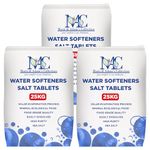 MAC 25 Kg Salt Tablets | Water Softener | Food Grade | Compatible to All Water Softener Machines 100% Genuine British Salt Tablet, Tablet Salt of Premium (3 Bags)