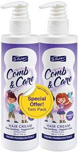 Dr. Fischer Hair Detangler, Cream Leave-In for Children, Rich in Rosemary Oil and Vitamin B5. For an Easy-To-Comb Hair 22 fl.oz. - Twin Pack