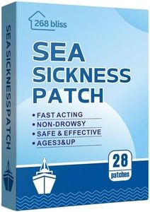 Tiavika Sea Sickness Patch for Cruise - Cruise Must Haves - Cruise Ship Essentials for Carnival, Princess, Norwegian, Holland America, MSC & Major Cruise Lines-Travel Essentials for Adults and Kids