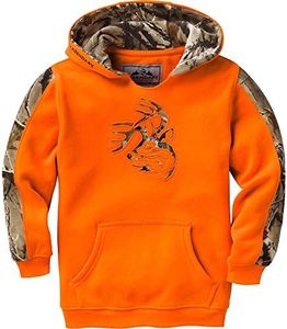 Legendary Whitetails Kids Camo Outfitter Hoodie, Inferno, Small