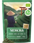 NaturaleBio Organic Japanese Sencha Green Tea - Upper Grade - 200g Loose Leaf. 100% Bio, Natural and Pure. First Harvest Leaves Cultivated in Japan. for Iced Tea, Daily Green Tea Drink