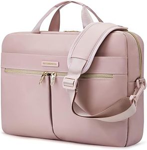 LIGHT FLIGHT 15.6/17.3 Inch Laptop Bag, Briefcase for Women, Large Laptop Case Computer Bag Office Travel Business, Nylon, Ii-15.6 Inch-pink, 15.6 Inch, Crossbody