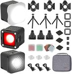 SmallRig RM01 Mini LED Video Light Kit (3 Pack), Waterproof Portable Camera Light Kit Cube with 8 Color Filters, Dimmable Fill Photography Light 5600K CRI95 for Smartphone, Action and DSLR Camera-3469