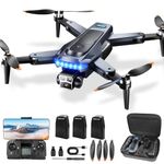 HYTOBP GPS Drones for Adults with 4K Cameras Under 249g, P17PRO Drone with Brushless Motor 5G Transmission 3 Batteries, Follow Me, Smart Return Home, Foldable Drone for Long Distance