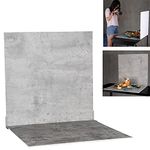 Selens 2Pcs Food Photography Backdrop Background Boards 60x60CM Product Photography Grey Wall Cement Texture Flat Lay Vertical Tabletop for Photo Studio Props Jewelry Cosmetics Table Desk Shooting