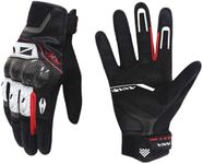 VXW Motorcycle Gloves for Men and Women Full Finger Touchscreen Motorbike Gloves High Protection Biker Gloves for BMX ATV Road Racing(Large)