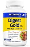 Enzymedica Digest Gold + ATPro, Maximum Strength Enzyme Formula, Prevents Bloating and Gas, 14 Key Enzymes Including Amylase, Protease, Lipase and Lactase, 21 Capsules