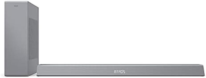 Philips B8505/10 TV Barre de Son Caisson de Basse sans Fil (2.1 Canaux, 240 W, Bluetooth, Dolby Atmos, Hdmi Earc, Compatible DTS Play-FI, Assistants Vocaux