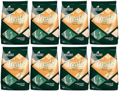 SPILLERS Meadow Herb & Biotin Horse Treats 1kg x 8- Delicious Treat to Reward Horses and Ponies - Fresh Herbal Flavoured with Added Biotin for Hoof Health