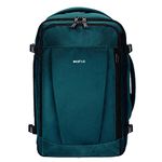 ECOHUB Easyjet Cabin Bag 45x36x20 Underseat Bag Travel Backpack 13 Pocket Hand Luggage Bag Waterproof Recycled PET Eco Friendly Carry On Bag for Women & Men 30L Cabin Rucksack Bluegreen