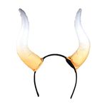 BinaryABC Halloween Large Bull Horns Costume Headband,Halloween Goat Horns Cosplay Costume Accessory,Halloween Party Favor