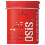 Schwarzkopf NEW OSiS+ Thrill Elastic Medium Hold Hair Gum | Shine & Bendable Texture | Slicked Back Hair & Flyways | Long Lasting for All Hair Types, 100mL