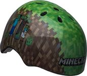 bell Minecraft Child Multisport Helmet, Survival Mode, Green/Brown, One Size