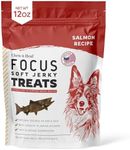 Chew + Heal Labs Dog Salmon Jerky Treats with Cognitive Support - 12 oz of Dog Salmon Treats - Made with Gingko Biloba, Blueberries, Cranberries, Pumpkin, and More - Made in The USA