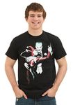 DC Comics Men's Harley Quinn Short Sleeve T-Shirt, Joker Black, Small