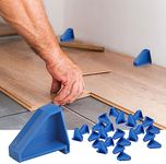 Flooring Spacers,Laminate Wood Flooring Tools(24 Pack),Compatible w/Vinyl Plank, Hardwood & Floating Floor Installation etc,Hardwood Flooring w/1/4 Gap,Special Triangle Stay in Place