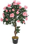 CHRISTOW Artificial Rose Tree Pink 
