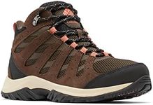 Columbia Women's Redmond 3 Mid WP waterproof mid rise hiking boots, Brown (Cordovan x Dark Coral), 4.5 UK