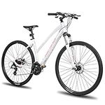 Hiland 700C Hybrid Bike, 24 Speed A