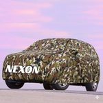 Kayme UltraShield All Weather Premium nexon Car Cover 6-Layer Waterproof Fabric, UV & Heat Reflective – Rain, Sun & Dust & Bird‐Dropping Resistant, Indoor/Outdoor Full Body Protection - Jungle