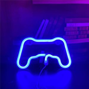 LED Game Shaped Neon Signs Blue Game Neon Light Signs for Gaming Wall Kids Video Game Controller Light Sign Gaming Room Man Cave Party Decoration-Blue