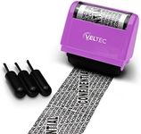 Identity Theft Protection Roller Stamp - Confidential Roller Stamp - Data Theft Protection Stamp - Anti Theft, Security and Privacy Guard Stamp - 3 Ink Refills (Purple)