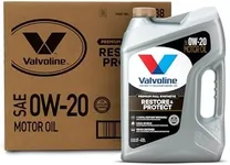 Valvoline Restore & Protect Full Synthetic 0W-20 Motor Oil 5 QT, Case of 3