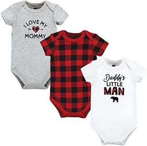Hudson Baby Baby Cotton Bodysuits, Buffalo Plaid Family