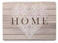 KitchenCraft Everyday Home Placemats, Non-Slip Heat Resistant Cork Placemats with Wooden Design, 29 x 21.5cm, Set of 4