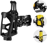 THIS HILL Motorcycle Bottle Holder, Upgraded Double Screw Fixing and Universal Ball 360° Rotation ATV Cup Holder with Screws Tool, Motorcycle Drink Holder for Motorcycle, ATV/UTV, Walker, Scooter