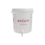 DIAH DO IT AT HOME Fermentation Bucket 15 L Fermentation Container with Bung and Airlock for Wine Fermentation and Beer Brewing (with TAP)