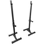 Premium Squat Rack for Strength Training and Weightlifting - Fitness Squat Rack Weight Bench Support for Home Gym - Heavy-Duty Steel Construction - Easy Assembly - Adjustable Height, Multi-Functional