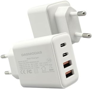Cargador iPhone Carga rapida, Cargador USB C, 40W 4 Puertos Enchufe USB C Carga Rápida para iPhone, iPad, Cargador Samsung Carga rapida iPhone Cargador iPhone 16 Cargador Carga rapida Cargador Apple