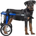 Virbraroo Dog Wheelchair for Back Legs, Dog Wheelchair with All-Terrain Tires & Durable Bearings, Large Dog Wheelchair for Back Legs,88.1-132.2 lbs(XXL)