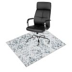 Anidaroel 36"x48" Moroccan Office Chair Mat for Hardwood Floor, Anti-Slip, Desk Computer Chair Mat for Rolling Chair on Hardwood, Low Pile Carpet Protector Mat for Office Chair