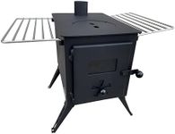 Outbacker Firebox Portable Wood Burning Tent Stove & Complete 2.68m Flue Kit – 12kg Lightweight 3.5kW Heat Output Compact Camping Stove | Stove Kit & Bag