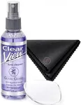 Glare Guard Clear View Lens Cleaner, Anti-Streak Glasses Cleaner, Anti-Glare Pro-Grade Reading Glass Eyeglass Spray, Alcohol-Free Sunglass Solution, Static Screen Clean, Fog Camera No Scratch 4oz