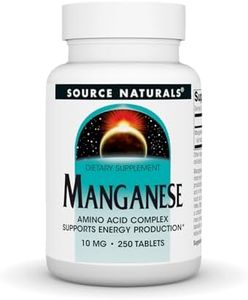 Source Naturals Manganese Chelate 10mg Elemental 250 Tablets