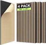 TONOR 4 PCS Wood Slat Panels, 48"x2