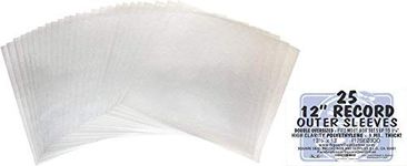 25 Double Oversize Plastic Outersleeves for 12" Vinyl Records - Fits Box Sets up to 1 1/4" Thick! #12SE03DO - High Clarity Plastic - Protect Against Dust! 3 Mil Thick