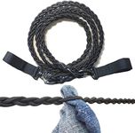 AUXPhome Tri-Braided Cord Clothes Line, Drying Rope Portable Travel Clothesline for Indoor Outdoor Laundry, Windproof Hanger Camping & Home Use - No hook needed