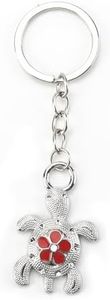 Beach Keychain Turtle Keycharms with Rhinestone Bling Sea Key Charms