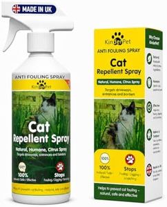 KinderPet Cat Deterrent Spray Indoor Outdoor - Stop Cats Scratching Furniture, Cat Repellent Christmas Tree & Carpet - Citrus Training Solution for Artificial Grass & Gardens - Keep Cats Away - 1L