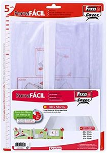 Grafoplas 1009700 Pack de 5 Couvertures livres ajustables 30 x 53
