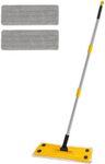 qimedo MOP Z2,Flat Mops for Floor Cleaning with Long Handle, Home Floor Cleaning Tool Mop for Wood/Tile/Laminate/Marble
