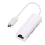 Micro USB to RJ45 Ethernet Adapter 10/100 Mbps, High Speed Internet Optimizer RJ45 to Micro USB Ethernet LAN WiFi Network Adapter Converter Booster Plug Play for Tablet, PC, Laptop, Windows, Mac